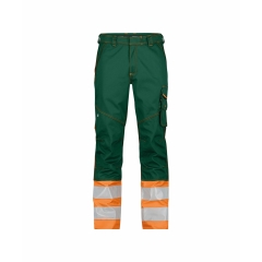 Pantalon de travail haute visibilité multipoches Cordura Vert/orange fluo – Dassy Phoenix