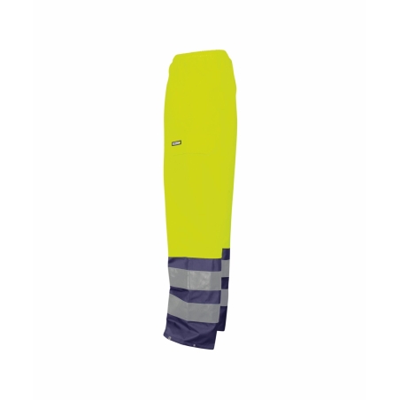 Pantalon haute visibilité imperméable classe 3 EN ISO 20471 Jaune fluo/marine – Dassy Sola