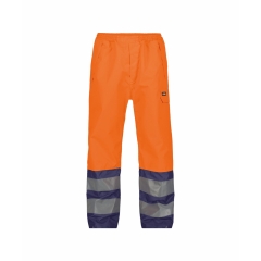 Pantalon haute visibilité imperméable classe 3 EN ISO 20471 Orange fluo/marine – Dassy Sola