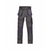 Pantalon de travail multi-poches canvas Cordura genoux Gris ciment coupe courte – Dassy Texas