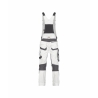 Cotte à bretelles stretch multipoches Cordura Blanc/gris – Dassy Tronix