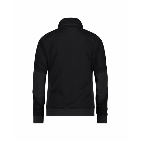 Sweat-shirt de travail femme coupe cintrée coudes Cordura Noir/gris – Dassy Velox Next Women