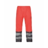 Pantalon haute visibilité imperméable classe 3 EN ISO 20471 Rouge fluo/gris ciment – Dassy Sola