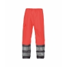 Pantalon haute visibilité imperméable classe 3 EN ISO 20471 Rouge fluo/gris ciment – Dassy Sola