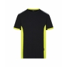 T-shirt de travail col rond avec détails réfléchissants Noir/jaune fluo – Dassy Tampico