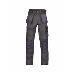 Pantalon de travail multi-poches canvas Cordura genoux Gris ciment coupe longue – Dassy Texas