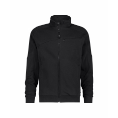Sweat-shirt de travail zippé coudes renforcés Cordura Noir/gris – Dassy Velox Next
