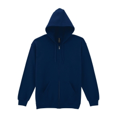 Sweat Zippé Capuche Marine Heavy Blend™ Gildan – Personnalisable