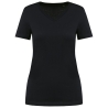 T-shirt Supima® col V manches courtes femme Kariban Premium Noir
