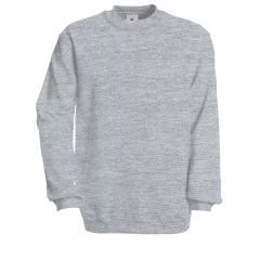 Sweat-shirt col rond Gris Heather B&C – 280 g/m²