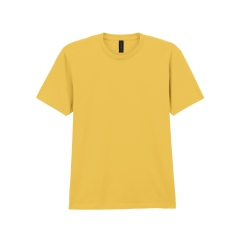 T-shirt Softstyle Midweight Gildan Jaune – Col Rond Homme