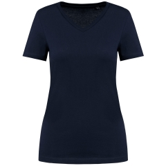 T-shirt Supima® col V femme Marine – Kariban Premium