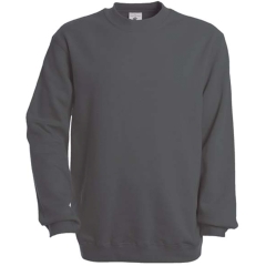 Sweat-shirt col rond gris Steel Grey B&C 280 g/m²