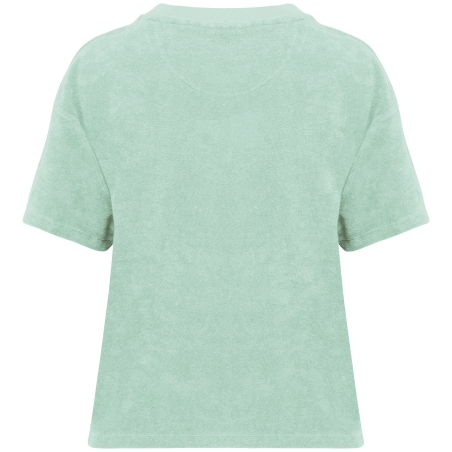 T-shirt éponge oversize écoresponsable femme Vert Native Spirit – vue 2