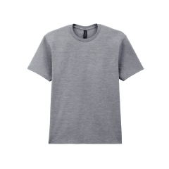 T-shirt Softstyle Midweight Gris Chiné Gildan – Col Rond