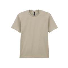 T-shirt Beige Softstyle Midweight Gildan – Coton Doux
