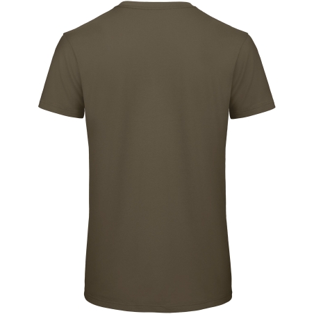 T-shirt Organic Inspire Col Rond Homme Vert Kaki B&C – vue 2
