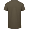 T-shirt Organic Inspire Col Rond Homme Vert Kaki B&C – vue 2