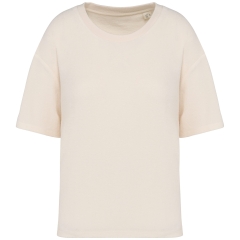 T-shirt éponge oversize écoresponsable femme Blanc Native Spirit
