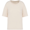 T-shirt éponge oversize écoresponsable femme Blanc Native Spirit