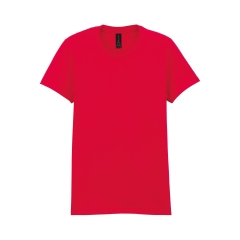 T-shirt Femme Softstyle Midweight Rouge Gildan 183 g/m²