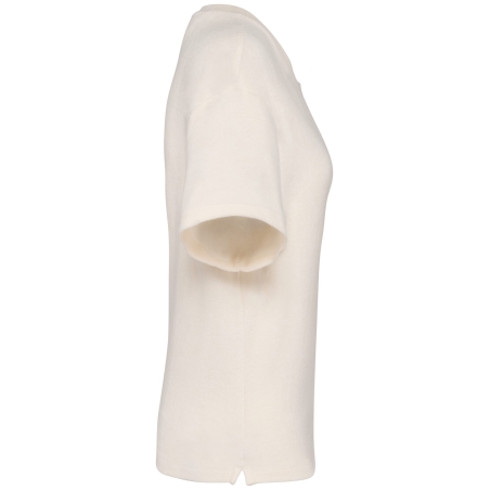 T-shirt éponge oversize écoresponsable femme Blanc Native Spirit – vue 3