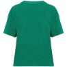 T-shirt éponge oversize écoresponsable femme Vert Malachite Native Spirit – vue 2