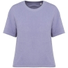 T-shirt éponge oversize écoresponsable femme Violet – Native Spirit