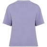 T-shirt éponge oversize écoresponsable femme Violet – Native Spirit – vue 2