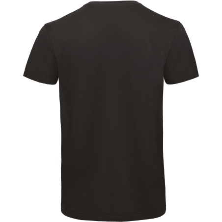 T-shirt bio col V homme Noir – B&C Inspire – vue 2