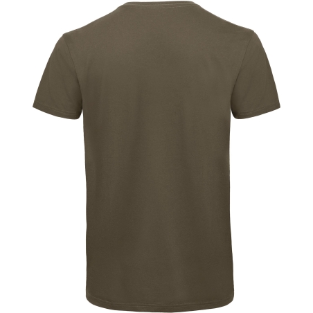 T-shirt bio col V homme B&C Inspire – Vert Khaki – vue 2