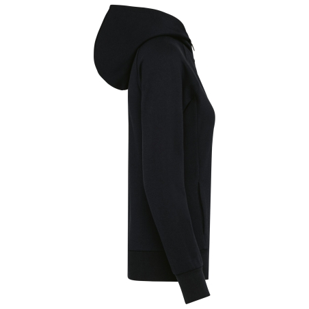Veste zippée capuche femme Kariban Premium – Noir – vue 3