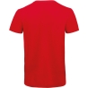T-shirt bio col V homme Rouge B&C Inspire – 140 g/m² – vue 2