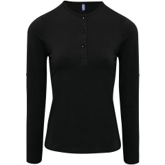 T-shirt femme manches longues Long John Noir – Premier