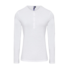 T-shirt femme manches longues Blanc Long John – Premier