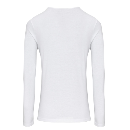 T-shirt femme manches longues Blanc Long John – Premier – vue 2