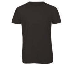 T-shirt Triblend Col Rond Homme Noir B&C