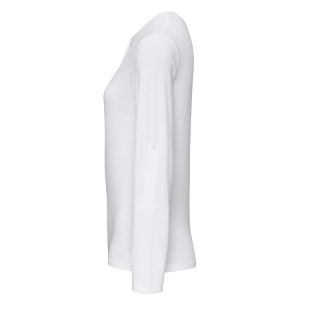 T-shirt femme manches longues Blanc Long John – Premier – vue 3