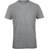 T-shirt Triblend Col Rond Homme Gris Chiné B&C