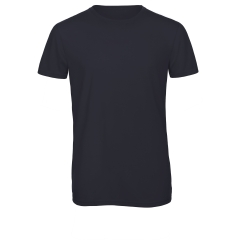 T-shirt Triblend col rond B&C Marine – Homme