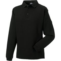 Sweat-shirt Heavy Duty col polo Russell Noir 300 g/m²