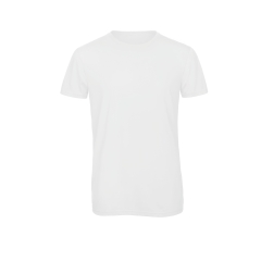 T-shirt Triblend Col Rond Homme Blanc B&C