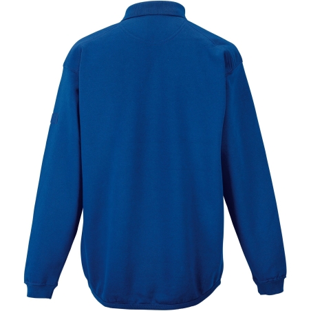 Sweat-shirt col polo Heavy Duty Bleu Roi Russell – vue 2
