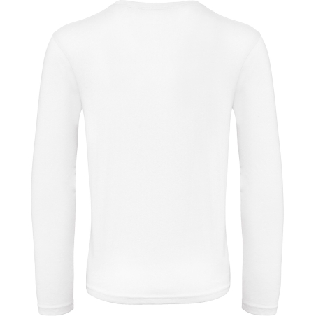 T-shirt bio Inspire manches longues homme Blanc B&C – vue 2