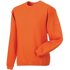 Sweat-shirt Heavy Duty col rond Orange Russell 300 g/m²