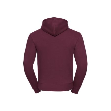 Sweat-shirt capuche Authentic bordeaux homme Russell – vue 2