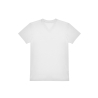T-shirt col V blanc 150 g/m² B&C – Coton Ring-Spun