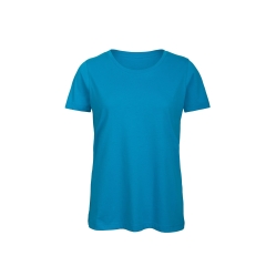 T-shirt Organic Inspire Col Rond Femme Bleu Atoll B&C