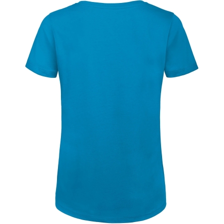 T-shirt Organic Inspire Col Rond Femme Bleu Atoll B&C – vue 2