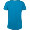 T-shirt Organic Inspire Col Rond Femme Bleu Atoll B&C – vue 2
